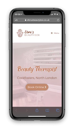 Ebru's Beauty Box - Homepage iPhone